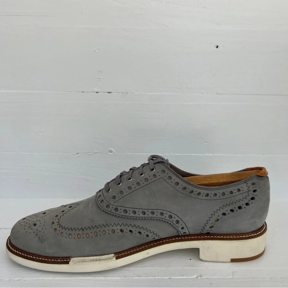 Cole Haan Gray Men's 9 Grand 360 Stitchlite Wingtip Dress Shoes India C32680